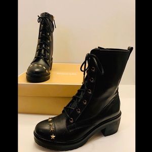 NIB MICHAEL KORS Cody Combat Boots Size 6.